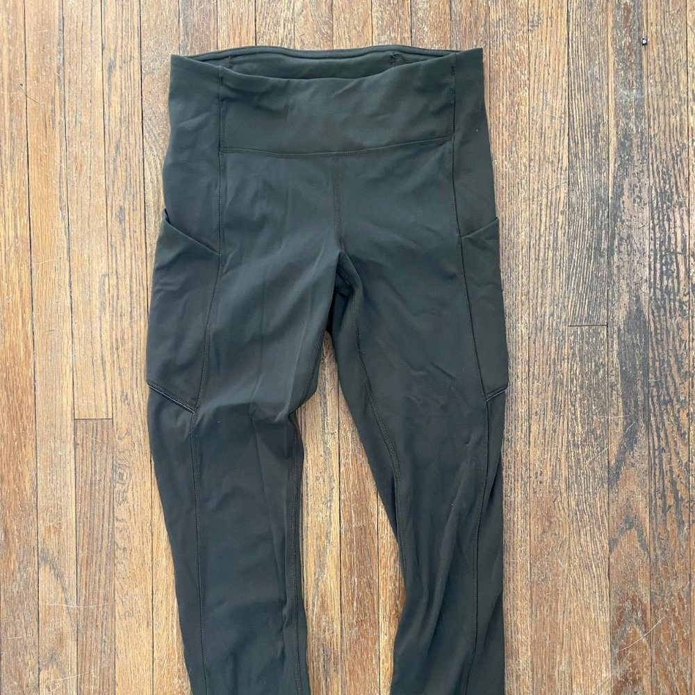 Lululemon Olive Green mid-rise leggings